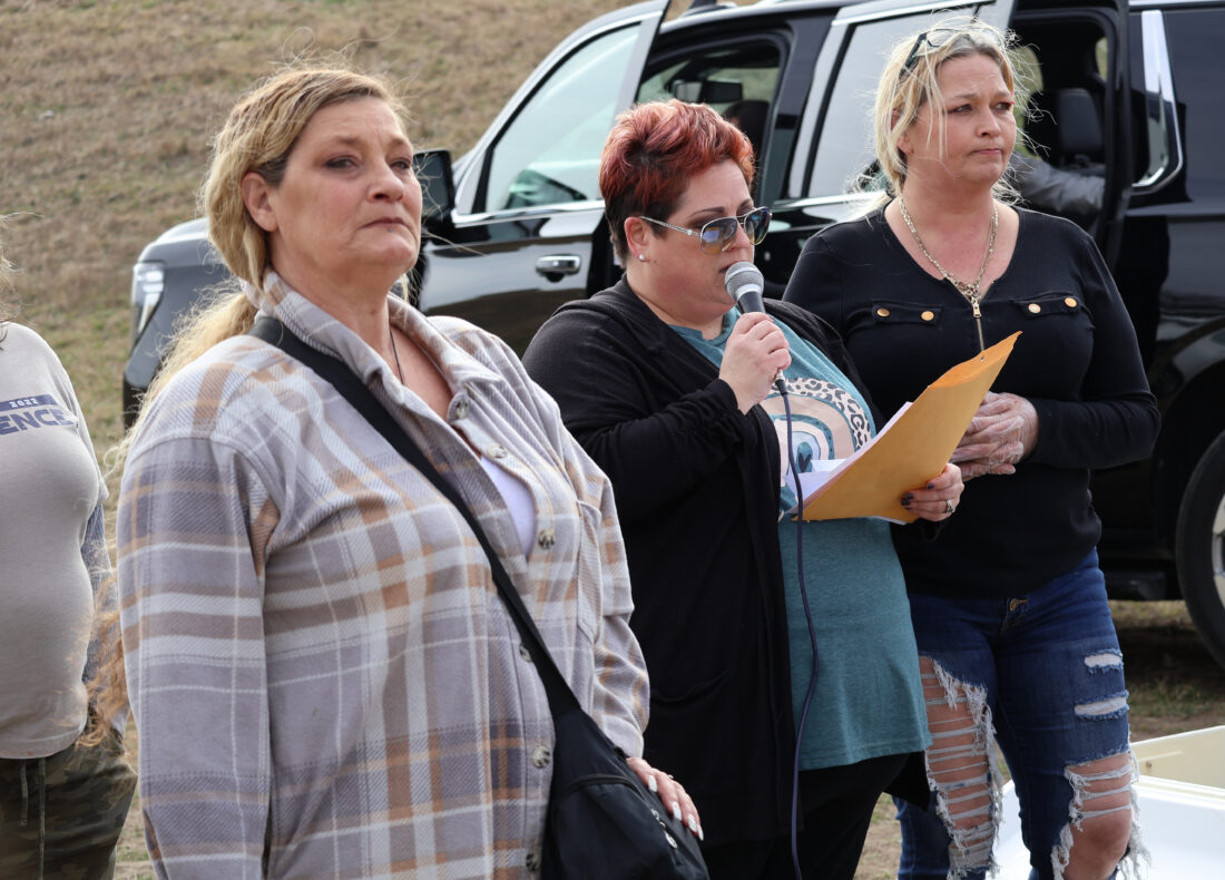 At North Lawrence campsite where woman was killed, family members feed